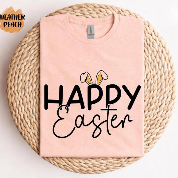Other - Happy Easter Shirt , Cute Bunny Ears Tee, Easter Day T-Shirt, Spring